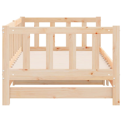 daybed med udtræk 90x200 cm massivt fyrretræ