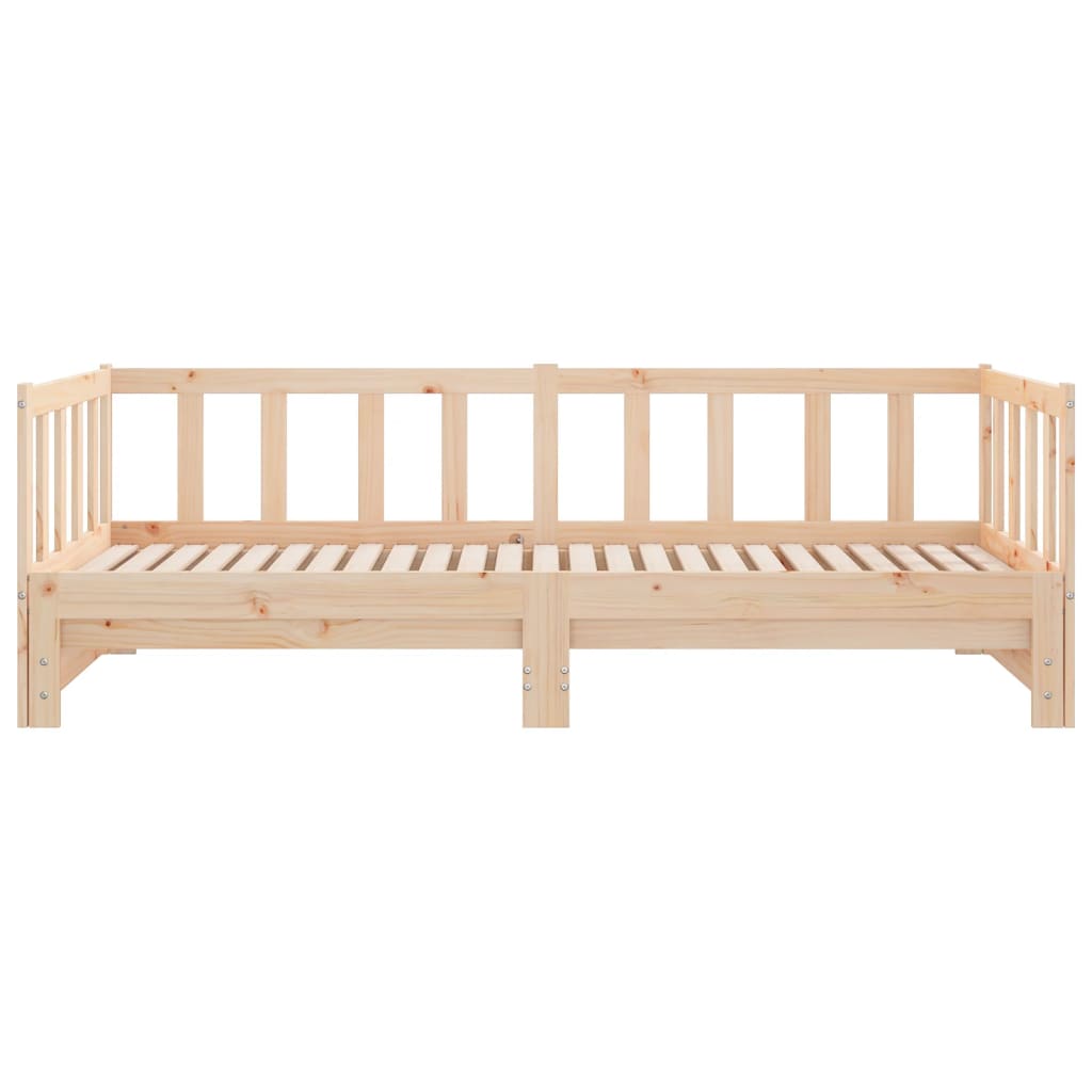 daybed med udtræk 90x190 cm massivt fyrretræ