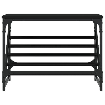 skostativ 60x30x45 cm konstrueret træ sort