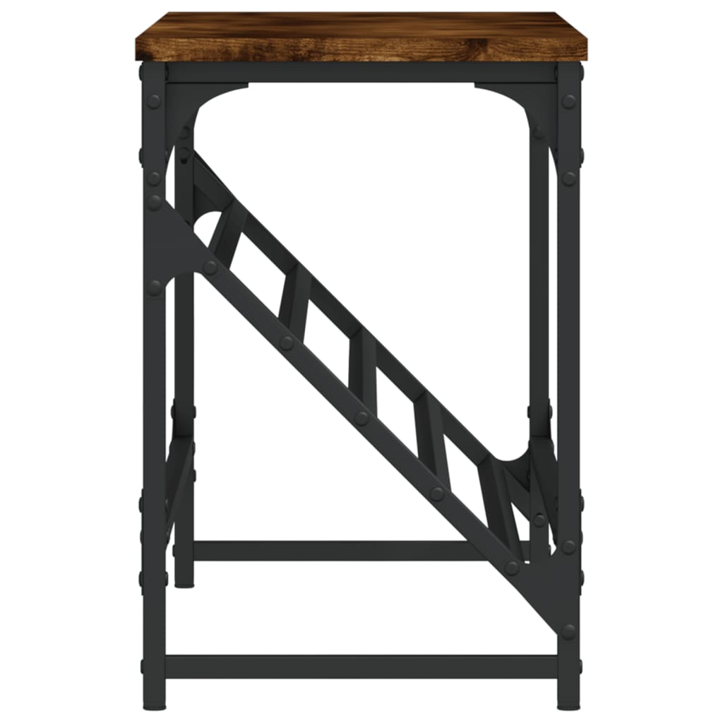 skostativ 90x30x45 cm konstrueret træ røget egetræsfarve