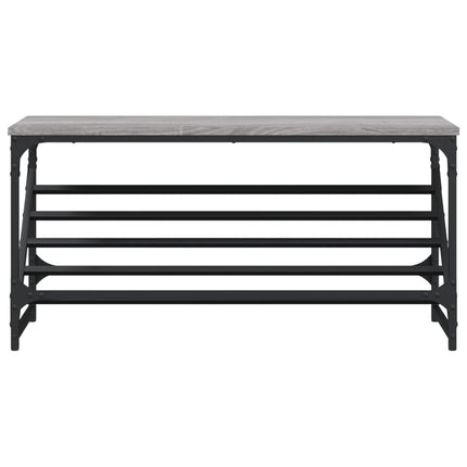 skoreol 90x30x45 cm konstrueret træ grå sonoma-eg