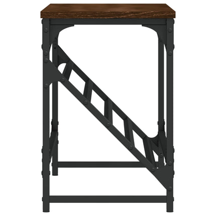 skostativ 90x30x45 cm konstrueret træ brun egetræsfarve