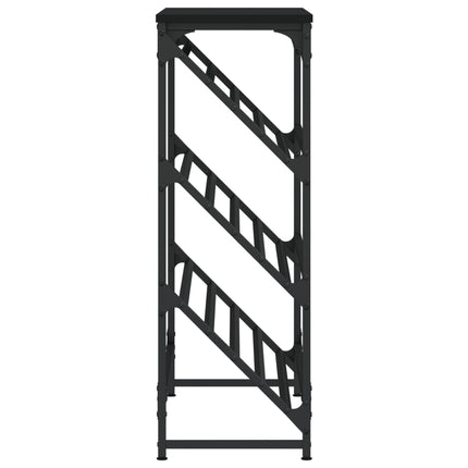 skostativ 90x30x85 cm konstrueret træ sort
