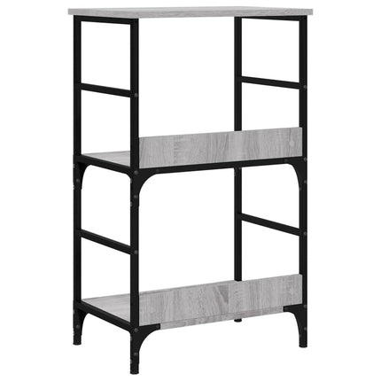 bogreol 50x33x82 cm konstrueret træ grå sonoma-eg
