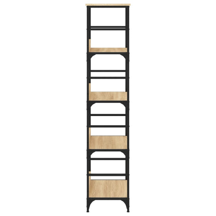 bogreol 50x33x153 cm konstrueret træ sonoma-eg