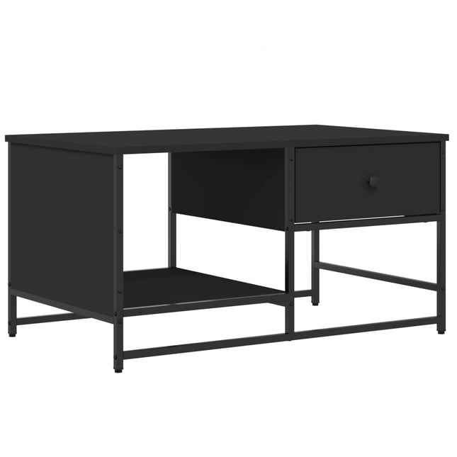 sofabord 85,5x51x45 cm konstrueret træ sort