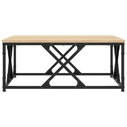 sofabord 70x70x30 cm konstrueret træ sonoma-eg
