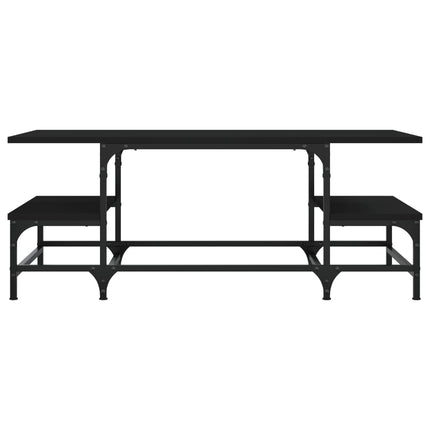 sofabord 100x50,5x40 cm konstrueret træ sort
