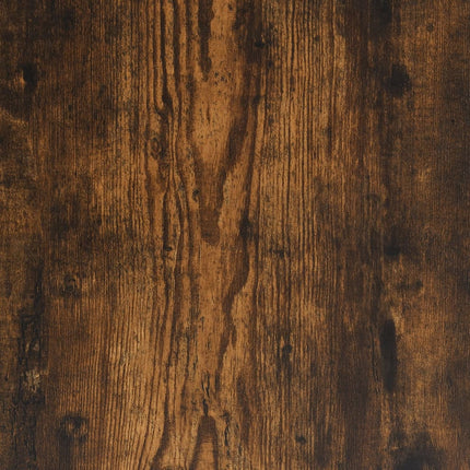 bogreol 99x35,5x176 cm konstrueret træ og jern røget egetræ