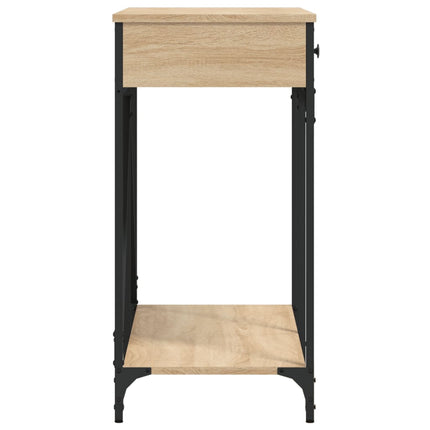 konsolbord 100x39x78,5 cm konstrueret træ sonoma-eg