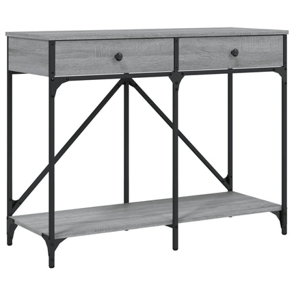konsolbord 100x39x78,5 cm konstrueret træ grå sonoma-eg