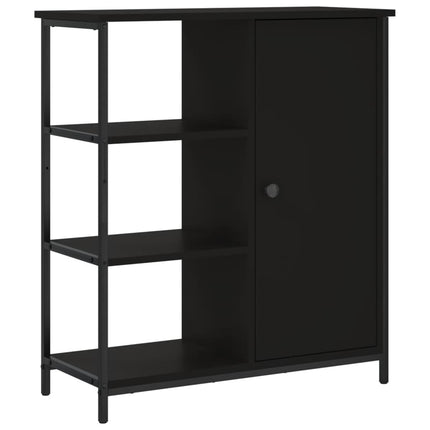 skab 70x30x80 cm konstrueret træ sort