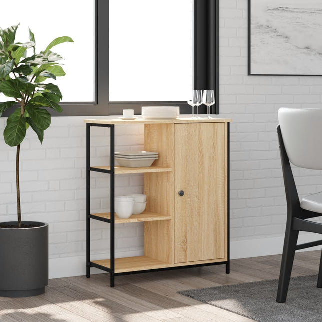 skænk Sonoma eg 70x30x80 cm konstrueret træ