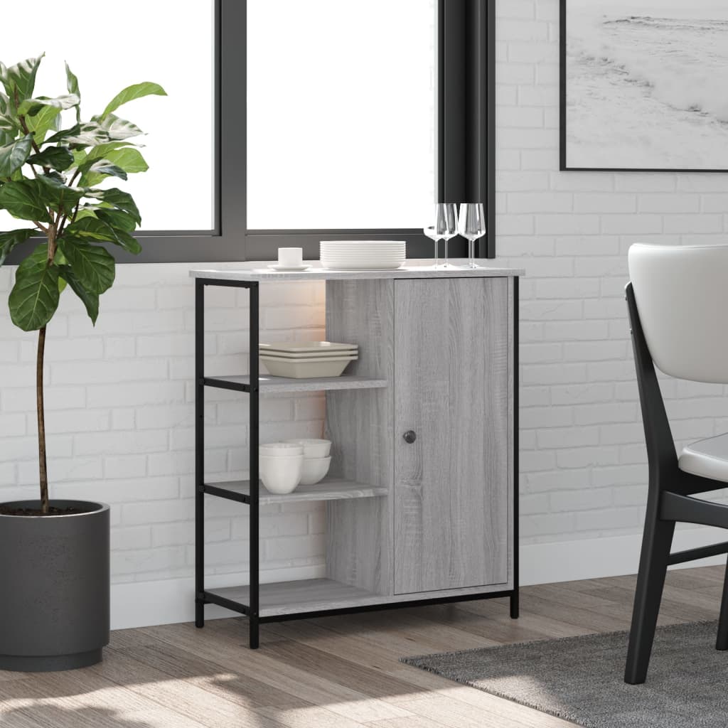 skænk 70x30x80 cm konstrueret træ grå sonoma-eg