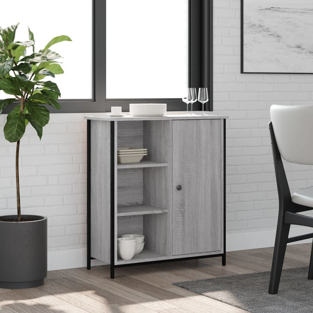 skænk 70x30x80 cm konstrueret træ grå sonoma-eg