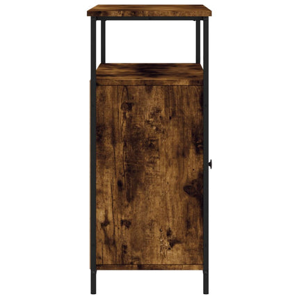 skænk 100x35x80 cm konstrueret træ røget egetræsfarve