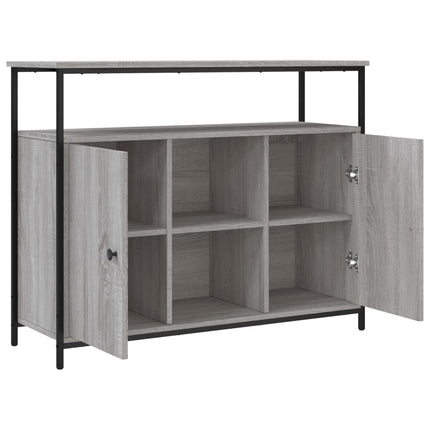 skænk 100x35x80 cm konstrueret træ grå sonoma-eg