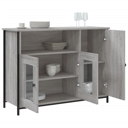 skænk 100x35x75 cm konstrueret træ grå sonoma-eg