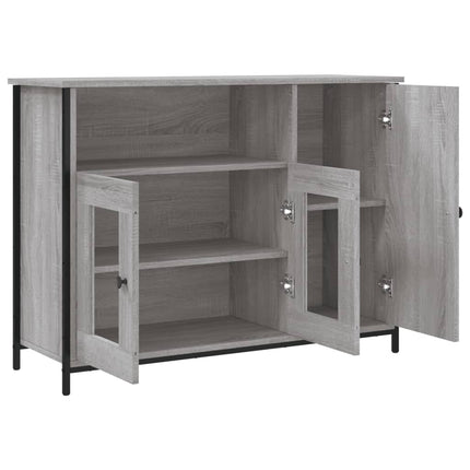 skænk 100x35x75 cm konstrueret træ grå sonoma-eg