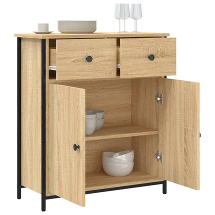 skænk 70x30x80 cm konstrueret træ sonoma-eg