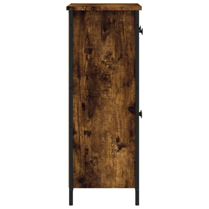 skænk 70x30x80 cm konstrueret træ røget egetræsfarve