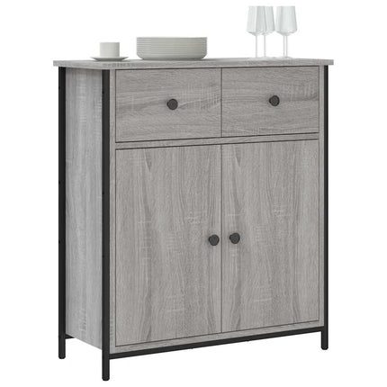 skænk 70x30x80 cm konstrueret træ grå sonoma-eg