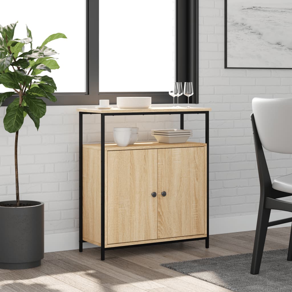 skænk Sonoma eg 70x30x80 cm konstrueret træ