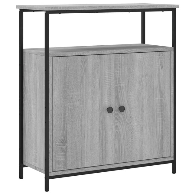 skænk 70x30x80 cm konstrueret træ grå sonoma-eg