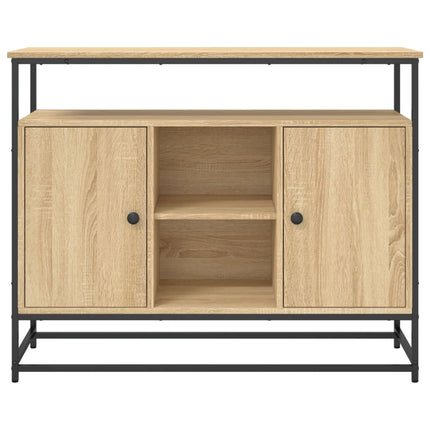 skænk 100x35x80 cm konstrueret træ sonoma-eg