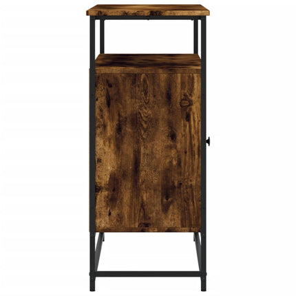 skænk 100x35x80 cm konstrueret træ røget egetræsfarve