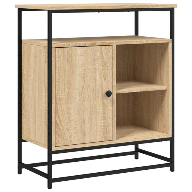 skænk Sonoma eg 69x35x80 cm konstrueret træ
