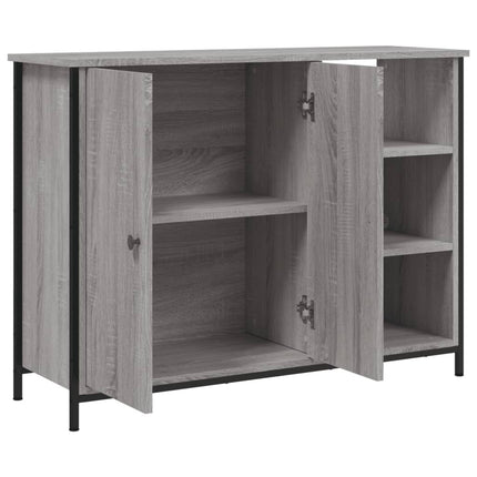 skænk 100x33x75 cm konstrueret træ grå sonoma-eg