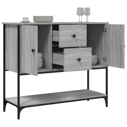 skænk 100x36x85 cm konstrueret træ grå sonoma-eg