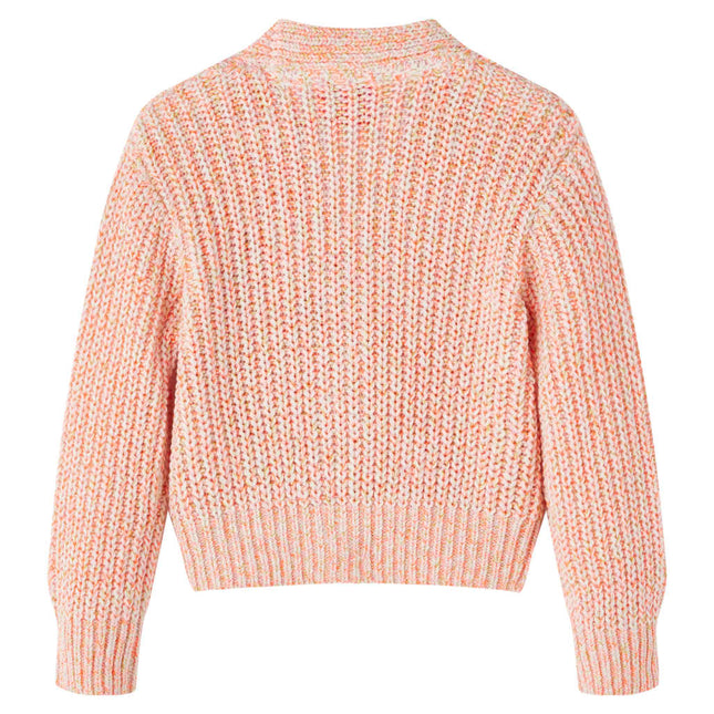 Strikket cardigan til børn str. 116 lyserød