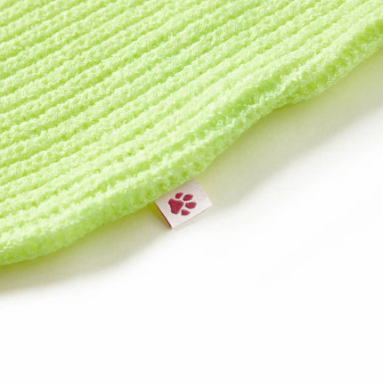 Sweater til børn str. 128 strikket neongul