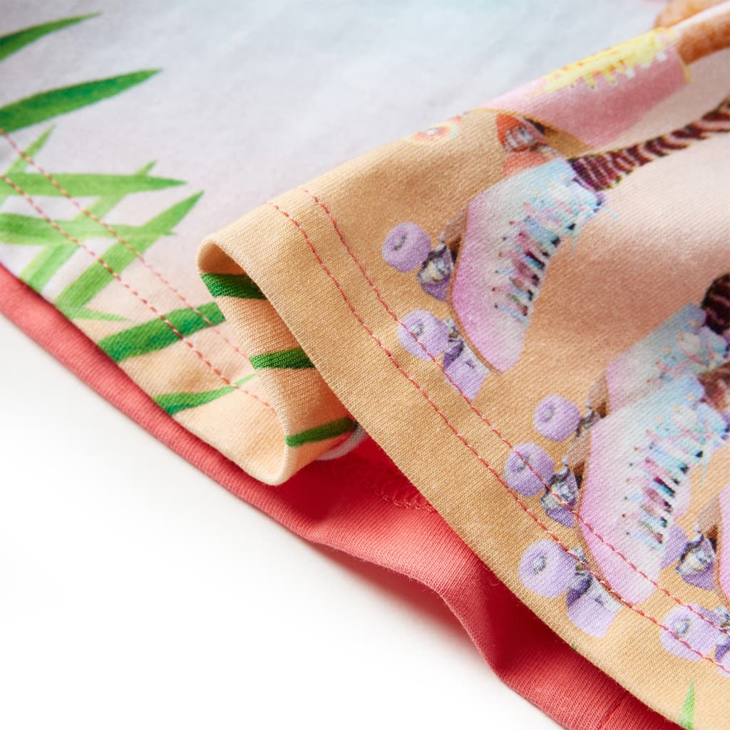 Kjole til børn str. 104 koralfarvet