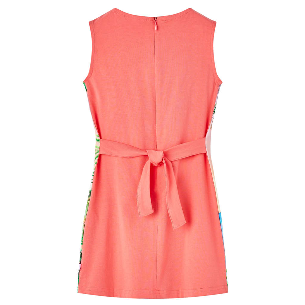 Kjole til børn str. 140 koralfarvet