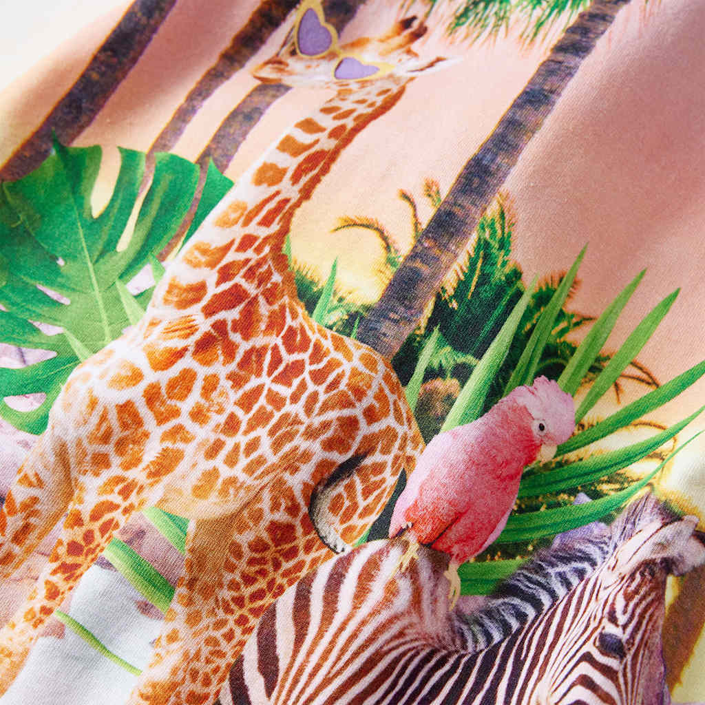 Kjole til børn str. 140 koralfarvet