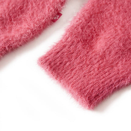 Sweater til børn str. 128 strikket pink