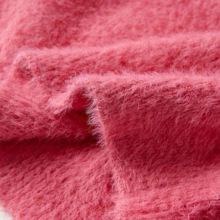 Sweater til børn str. 128 strikket pink