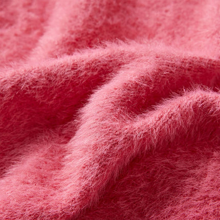 Sweater til børn str. 128 strikket pink