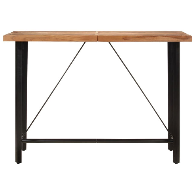 barbord 150x70x107 cm massivt akacietræ og jern