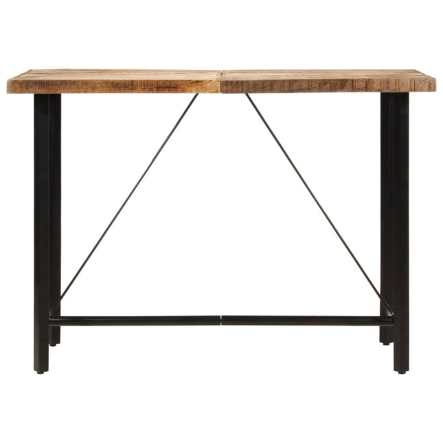 barbord 150x70x107 cm massivt mangotræ og jern