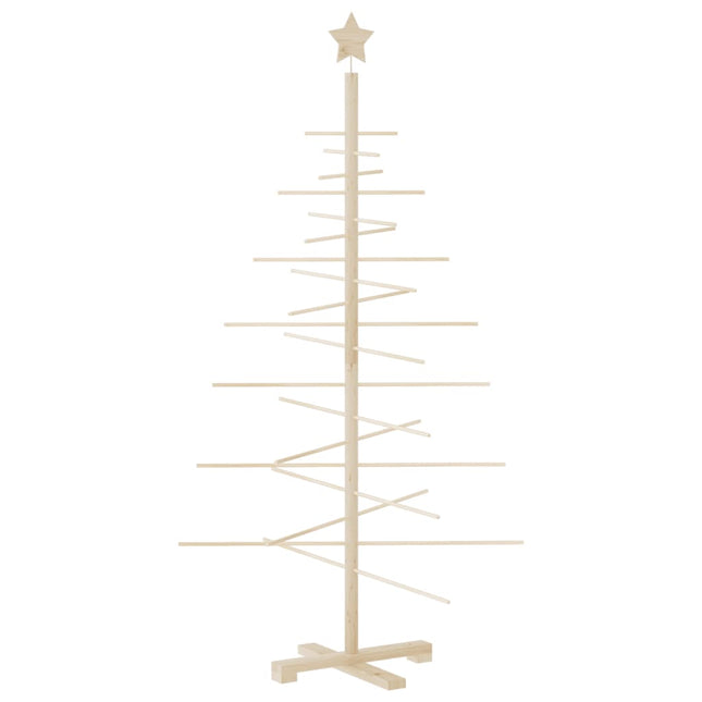 dekorativt juletræ 150 cm massivt fyrretræ