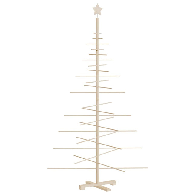 dekorativt juletræ 180 cm massivt fyrretræ