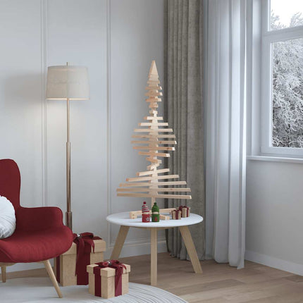 dekorativt juletræ 120 cm massivt fyrretræ
