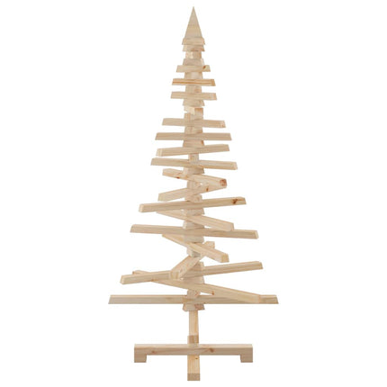 dekorativt juletræ 120 cm massivt fyrretræ