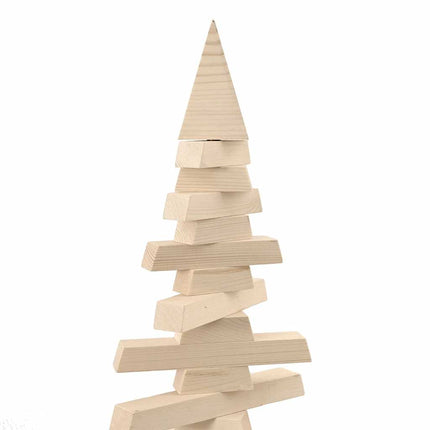 dekorativt juletræ 120 cm massivt fyrretræ