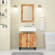 badeværelsesmøbelsæt 2 dele massivt akacietræ