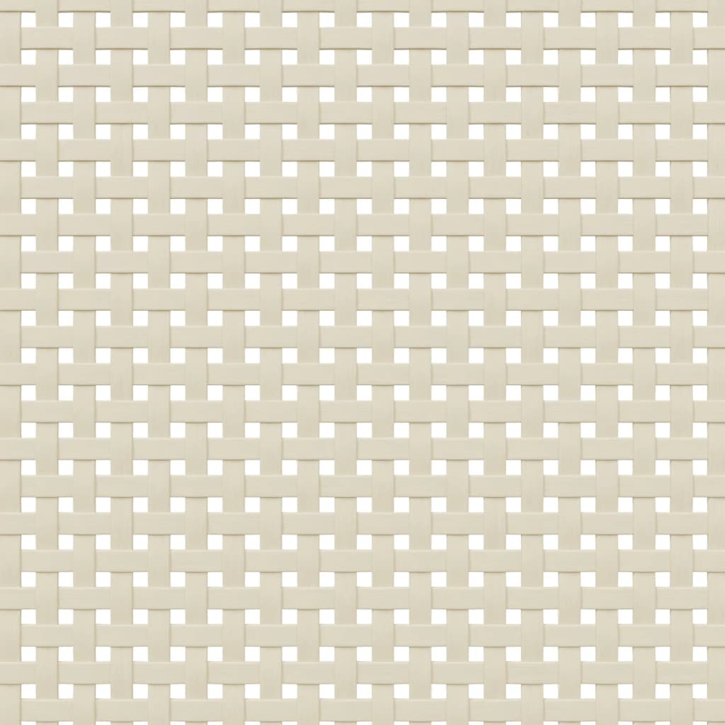 skænk SENJA 80x35x80 cm rattan-look massivt fyrretræ hvid